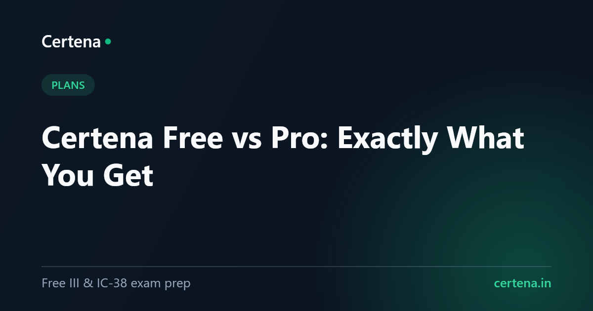 Certena Free vs Pro: Exactly What You Get