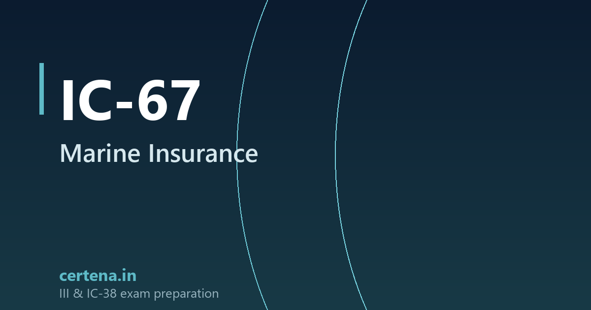 IC-67 Marine Insurance